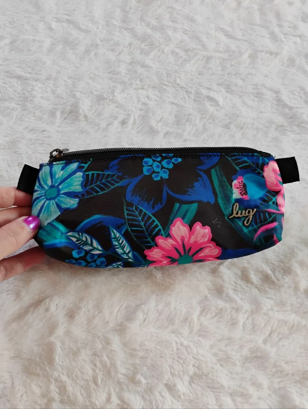 New Lug Schooner Floral Cosmetic Bag